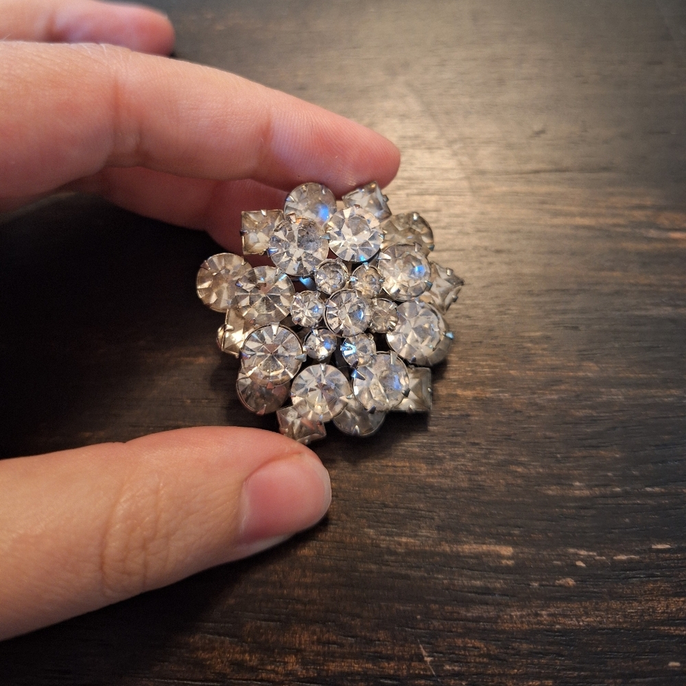 Vintage Crystal Brooch